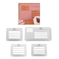 thumbnail image 3 of jifeng Pack de 4pcs Enveloppe Adresse Pochoir, Solide Plastique Adressage Guide Modèle, 3 of 9