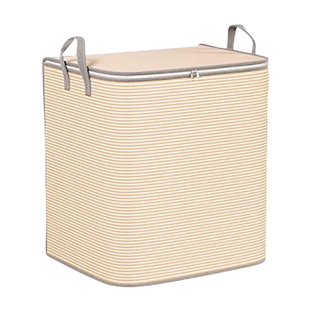 Openpig Striped Clothing Storage Bag Household Large Capacity Clothing Sorting Box Cotton Quilt Storage Bag Moving Packing Bag
