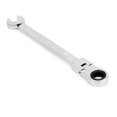 thumbnail image 4 of 10mm Flexible Head Ratchet Combination Wrench Spanner (Silver), 4 of 8