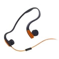 thumbnail image 2 of serony Casque Filaire à Conduction Osseuse Commande Filaire à Conduction Osseuse Vocale pour la Course Casque Osseux Filaire Casque de Transmission Sport de Plein Air Orange, 2 of 9