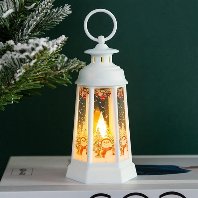 Feltree Christmas Retro Portable LED Night Light for Kids - Battery Operated Bedroom Light, Holiday Party Decoration and Gift Idea