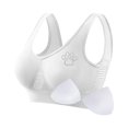 thumbnail image 2 of Women's Rhinestone Sports Bra - Hollow Back Design w/ Wide Strap Support | Anti-Sagging Wireless Bra for Workouts & Mature Figures, 2 of 4