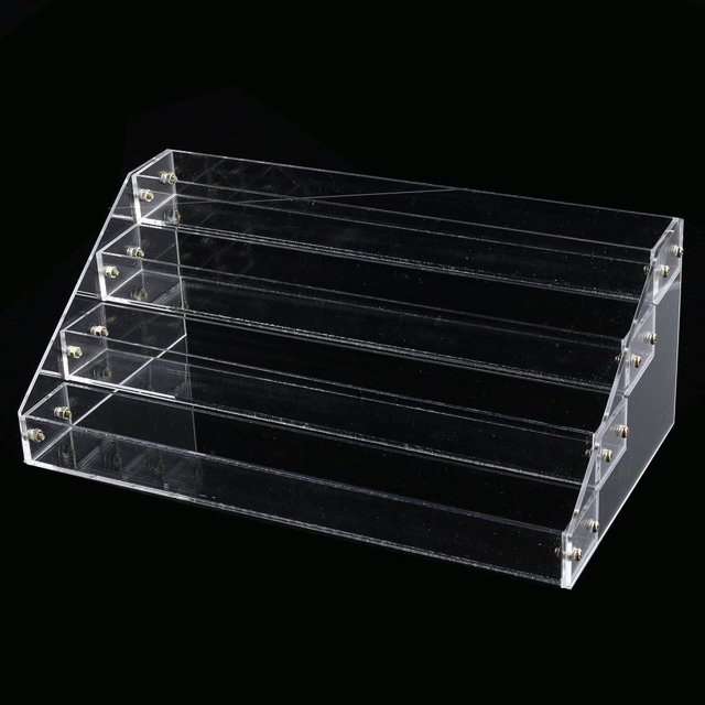Nail Polish Display Holder, 16.6 × 14.2cm / 6.5 × 5.6inch 650g Makeup Rack Acrylic For Desk