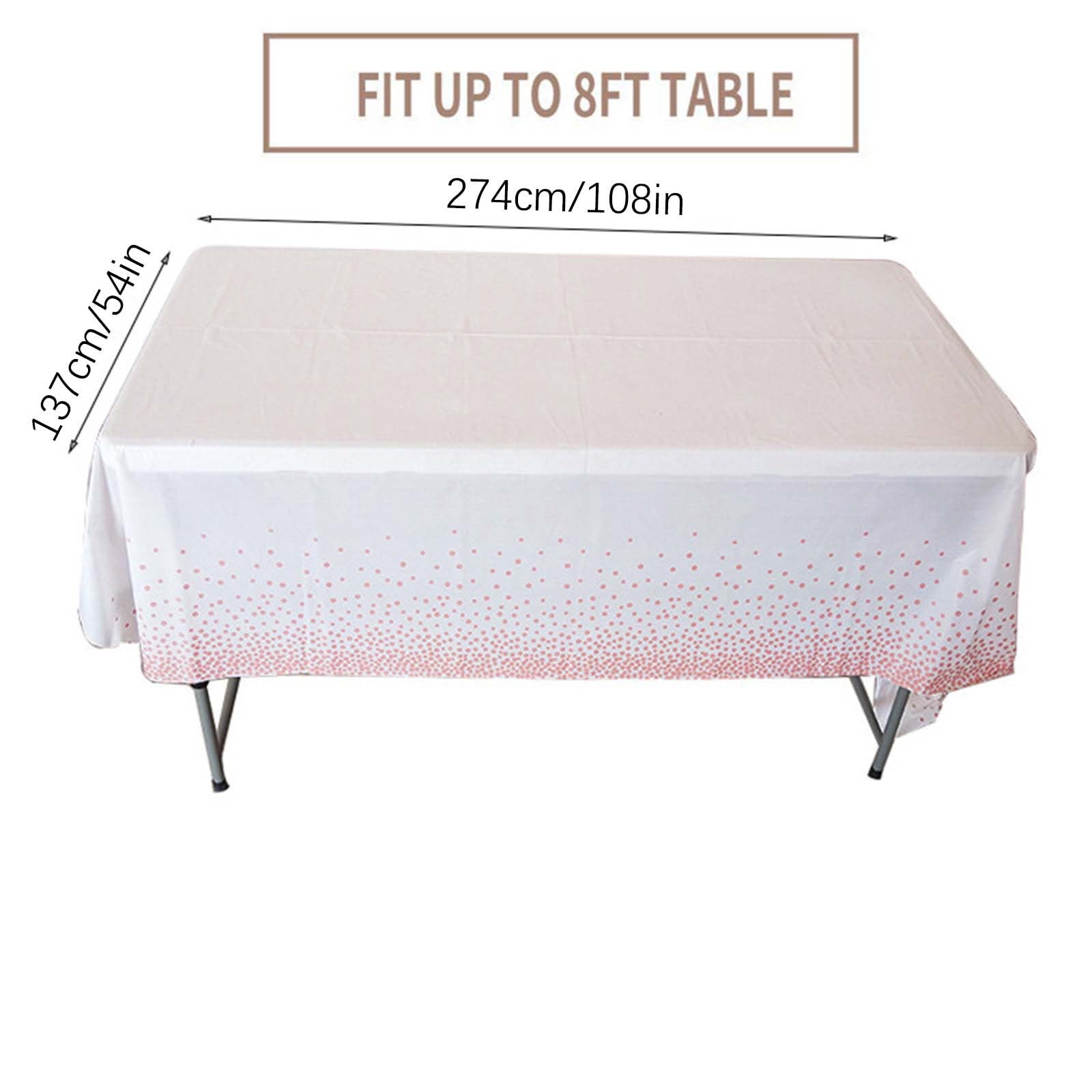 Wedding Satin Table Runner Disposable Plastic Tablecloths 54 X 108 Inch Table Cloths for Parties Tablecloth 54 X 108 Inch Table Runners for Wedding Birthday Celebration (Blue)