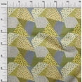 thumbnail image 2 of oneOone Cotton Cambric Medium Yellow Fabric Triangle Geometric Sewing Craft Projects Fabric Prints By Yard 42 Inch Wide, 2 of 4