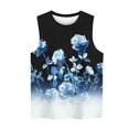 thumbnail image 3 of LSLJS Fashion Women Sleeveless Printed Garment Comfortable Breathable V-Neck Blouses Tops, Womens Tank Tops, 3 of 4