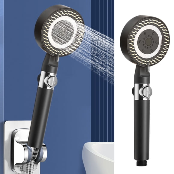 Pommeau Vaporisateur de Robinet de Cuisine avec Tuyau / Pommeau de Douche à Main à Haute Pression à 5 Modes Pournk - Embout de Pulvérisation Puissant pour Laver la Vaisselle, Nettoyer les Légumes, Bain d'Animaux, Rinçage du Shampoing de Salle de Bain