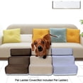 thumbnail image 3 of Pet Ladder Cover Detachable Comfortable Faux Leather Non-slip Dog Ramp Stairs Case for Puppy, 3 of 8