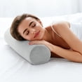 thumbnail image 1 of Oreiller Cylindrique Rond en Rouleau Cervical, Oreiller Cylindrique en Mousse Mémoire pour Genou/jambe/cou, Oreiller Cylindrique Rond en Rouleau, Oreiller Lombaire Cylindrique, Oreiller d'Appui-tête de Sofa Coussin pour Jambes Sommeil Soutien de Bureau, 1 of 5
