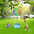 thumbnail image 3 of Wzzjkit Painted Hummingbird Shaped Feeder Wind Chime Outdoor Pendant Sunlight Refractor, 3 of 6