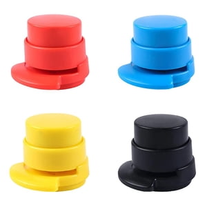 4 Stapler de bureau sans aiguille Stapleur portable sans agrafe
