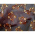 thumbnail image 4 of oneOone Silk Tabby Fabric Leaves & Floral Block Print Fabric By The Yard 42 Inch Wide, 4 of 4
