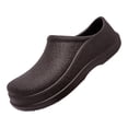 thumbnail image 1 of Men Closed Round Toe Slip On Platform Chef Shoes Non Slip Oil Resistant Waterproof Comfortable Work Garden Nurse Shoes with Lightweight Kitchen Cushioned Shoes ﻿, 1 of 6