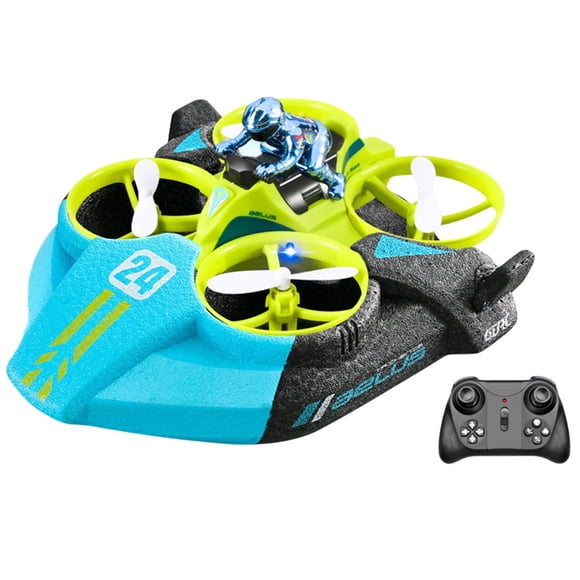 RC Boat Remote Contoal Drones Car Toys For Kids Age 8 2.4G Sea Land 4 Quadcopter Boat RC Helicopter Rechargeable Pool For Boys Girls