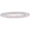 thumbnail image 1 of Bracelet Extensible en Perles Rondes de 6 mm en Quartz Craquelé Aqua Aura, Pierre Précieuse 6,5 Pouces, 1 of 2