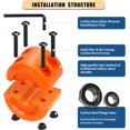 thumbnail image 3 of ORUYROP Winch Cable Hook Stopper, Silicone Rubber Stopper Protects Synthetic Winch Rope, Towing Hook, Cable Line for ATV UTV, Orange, 3 of 7