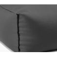thumbnail image 3 of Gouchee Home Chamonix Outdoor/Indoor Charcoal Ottoman Pouf – Water-Repellent Bean Bag Footstool with Polystyrene Bead Filling for Patio, Porch, or Living Room, 3 of 5