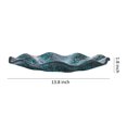 thumbnail image 2 of WHOLE HOUSEWARES Plaque de Fleurs, Bleu Multi 13.8 D X 1.8 H. Plateaux de Service, 2 of 6