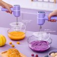 thumbnail image 3 of Electric Egg Beater Handheld Mixer USB-C Charging Cordless Whisk with Detachable Beaters 3 Speeds Modes Kitchen Tool for Baking Cooking, 3 of 7