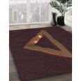 thumbnail image 3 of Ahgly Company Tapis d'Intérieur Ronds Transitionnels Lavables à la Machine, Brun Chocolat, 8 Pieds Rond, 3 of 7