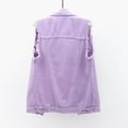 thumbnail image 4 of WRKEKC Vestes pour Femmes Tendance, Trench pour Femmes, Veste Sans Manches Unie de Printemps pour Femmes, 4 of 5