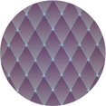thumbnail image 1 of Ahgly Company Machine Washable Indoor Round Transitional Lavender Purple Area Rugs, 4' Round, 1 of 7