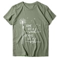 thumbnail image 1 of T-shirt Décontracté pour Femme à Manches Courtes avec Imprimé de Lettres, 1 of 2