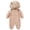 Beige, variante sur Posijego Combinaison d'Hiver Matelassée Unisexe pour Bébés Filles Garçons, Manches Longues, Légère et Chaude, en Duvet, avec Capuchon