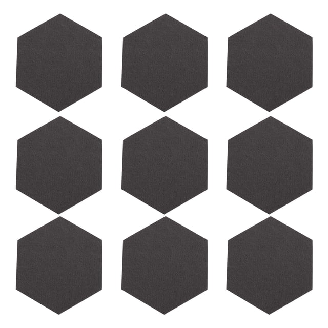 MasteelfCA 12 Pcs Panneau de Messages Panneau Mural Hexagonal en Feutre Panneau Mémo Mural Autocollant