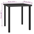 thumbnail image 4 of vidaXL 3 Piece Garden Dining Set Poly Rattan Black, 4 of 5