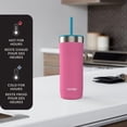 thumbnail image 4 of Contigo Streeterville Tumbler, Includes Plastic Straw and Splash-Proof Lid, Vacuum-Insulated, Stainless Steel, 24 oz (709 mL), Assorted Colours, 4 of 7