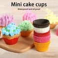 thumbnail image 2 of 1000Pcs Cake Cups Food Grade Disposable DIY Paper 25x20mm Mini Cupcake Liners Kitchen Baking Tool for Restaurant, 2 of 8