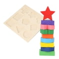 thumbnail image 3 of Building Block, Early Learning Toy Wooden Shapes Puzzles Boards For Preschool Kids Wooden Toddler Puzzles Boards Wooden Puzzles  For Children For Toddlers, 3 of 8
