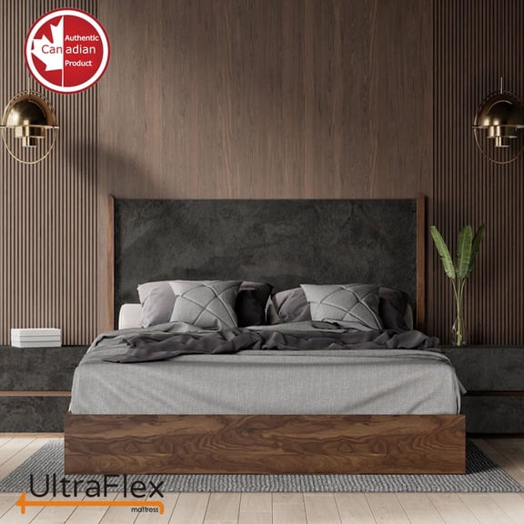 UltraFlex PRESTIGE - Orthopedic Heavy-Duty Hybrid HDCoils, with Posture Support CertiPUR-US® Certified Foam Casing, Low Motion Transfer (Made in Canada) - With Waterproof Mattress Protector