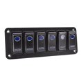 thumbnail image 1 of Rocker Switch Panel For Marine Car Boat Caravan Camper RV Accessories IP65 Waterproof Double Light Metal Switch ,Variety of Features, 1 of 7