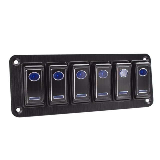 Rocker Switch Panel For Marine Car Boat Caravan Camper RV Accessories IP65 Waterproof Double Light Metal Switch ,Variety of Features