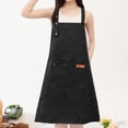 thumbnail image 1 of Long Cottons Apron Waterproof Oil Resistants Kitchen Apron For Cooking Baking Cleaning Adjustable Ties Bib Adult Unisex, 1 of 6