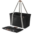 thumbnail image 1 of CleverMade Collapsible CarryAll Tote, Black (Pack of 2), 1 of 6