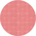 thumbnail image 1 of Ahgly Company Machine Washable Indoor Round Transitional Light Coral Pink Area Rugs, 7' Round, 1 of 7