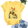 thumbnail image 1 of YourTops T-Shirt Graphique pour Femmes Bee Kind (US m, 3-Yellow), 1 of 2