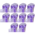 thumbnail image 1 of 10Pcs Chair Sashes Satin Chair Cover Bands For Wedding Party Hotel Decorations, 1 of 7