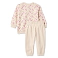 thumbnail image 2 of George Baby Girls' Two Piece Jogger Set, 2 of 2