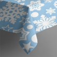 thumbnail image 3 of Merry Christmas Tablecloth Wrinkle Resistant Washable Tablecolths Table Covers Triangle Tree Gingerbread Man Table Cover for Dining Kitchen Restaurant Birthday Rectangle,60x84inches, 3 of 5