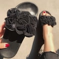 thumbnail image 1 of LSLJS Mode Femmes Décontracté Grandes Fleurs Sandales Plates Chaussures Flip Flop, Pantoufles pour Femmes, 1 of 9