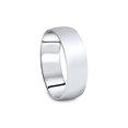 thumbnail image 2 of Alliance de Mariage Dôme 7 mm Hautement Polie en Or Blanc 10 K, 2 of 2