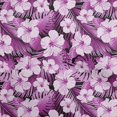 thumbnail image 1 of oneOone Tissu Polyester Spandex Violet Floral Tropical Matériel de Robe Tissu Imprimé Tissu au Mètre 56 Pouces de Large, 1 of 4