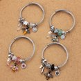 thumbnail image 4 of Femmes en Acier Inoxydable Cristal Papillon Breloques Bracelets Fil Câble Strass Disco Boule Ouvert Manchette Réglable Bracelet Bijoux, 4 of 4