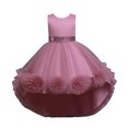 thumbnail image 1 of LUOGENLI Dress Kids Toddler Baby Girls Spring Summer Print Ruffle Sleeveless Party Princess Dress Dress for Girls Work Spring Watermelon Red 9-10 Years, 1 of 4
