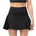 thumbnail image 1 of Ersazi Robes pour Femmes Été en Liquidation Robe de Pâques pour Femmes Faux Deux Pièces Course Décontractée Été Sports Exercice Cyclisme Shorts Gym Yoga Jupe de Tennis (Incluant Poche) Robe de Pâques pour Femmes Noir TTG, 1 of 8