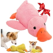 Estbridge 2025 Upgraded Dog Toys  Dog Toys for Aggressive Chewers  Duck Dog Toy  Durable Dog Calming Duck Dog Toys  Dog Toys for Large Dogs  Yellow Stuffed Duck Dog Toys Puppy Toys (Yello